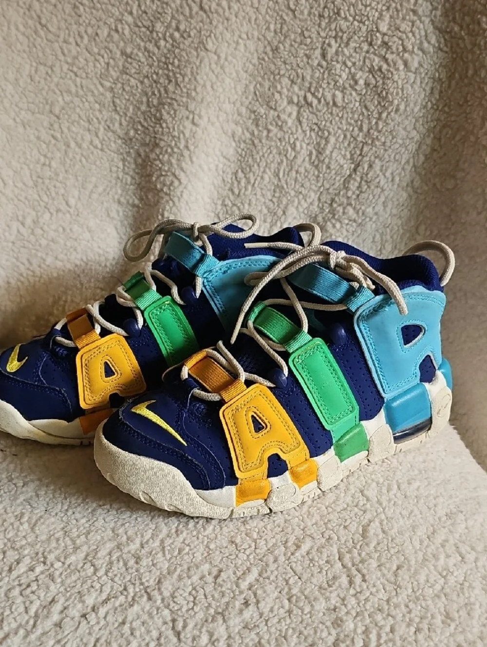 Nike Youth Royal Blue Sneakers with Teal Accent